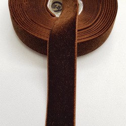 Kahverengi Kadife Kurdele 2 cm-KDK-1001 Kahverengi Kadife Kurdele 2 cm-KDK-1001
