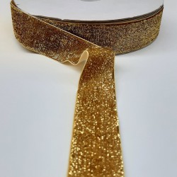 Altın Sarısı Simli Kadife Kurdele 3 cm-KDK-1010 Altın Sarısı Simli Kadife Kurdele 3 cm-KDK-1010