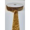 Altın Sarısı Simli Kadife Kurdele 3 cm-KDK-1010