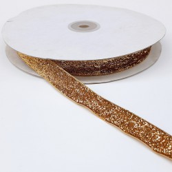 Altın Sarısı Simli Kadife Kurdele 2 cm-KDK-1015 Altın Sarısı Simli Kadife Kurdele 2 cm-KDK-1015