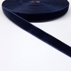 Lacivert Kadife Kurdele 2 cm-KDK-1019 Lacivert Kadife Kurdele 2 cm-KDK-1019