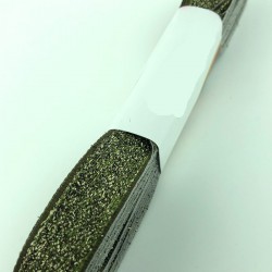 Antik Yeşil Kadife Simli Kurdele 1,5 cm-KDK-1056 Antik Yeşil Kadife Simli Kurdele 1,5 cm-KDK-1056