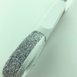 Gümüş Kadife Simli Kurdele 1,5 cm-KDK-1059