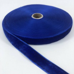 Saks Mavi Kadife Kurdele-KDK-1078