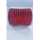 Kırmızı Simli Kadife Kurdele Süsleme Paketleme Kurdelesi 1 Cm-KDK-1086