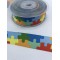 Rengarenk Puzzle Desenli Grogren Kurdele-KDL-1003