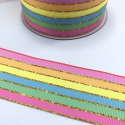 Gökkuşağı Rengarenk Grogren Kurdele-KDL-1005