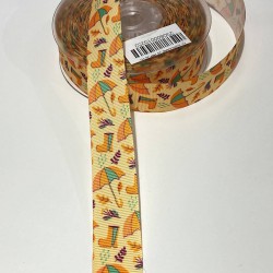 Şemsiye Desenli Grogren Kurdele-KDL-1007