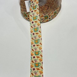 Kupa Baskılı Grogren Kurdele-KDL-1009 Kupa Baskılı Grogren Kurdele-KDL-1009