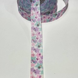 Baskılı Renkli Grogren Kurdele-KDL-1014