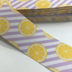 Lila Çizgili Portakal Desenli Grogren Kurdele-KDL-1034 Lila Çizgili Portakal Desenli Grogren Kurdele-KDL-1034