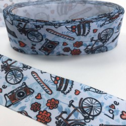 Bebe Mavi Eyfel Desenli Grogren Kurdele-KDL-1042