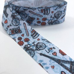 Bebe Mavi Eyfel Desenli Grogren Kurdele-KDL-1042