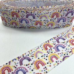 Oval Desenli Rengarenk Grogren Kurdele-KDL-1045