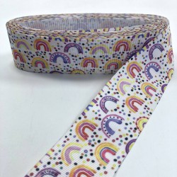 Oval Desenli Rengarenk Grogren Kurdele-KDL-1045