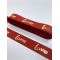 Kırmızı Varak Desenli Love Yazılı Grogren Kurdele-KDL-1083