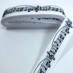 Sol Anahtarı Desenli Grogren Kurdele-KDL-1089