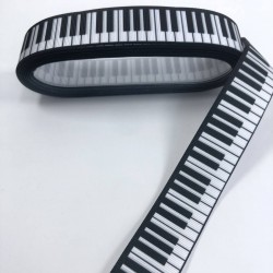 Piyano Desenli Grogren Kurdele-KDL-1090