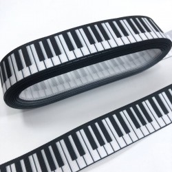 Piyano Desenli Grogren Kurdele-KDL-1090