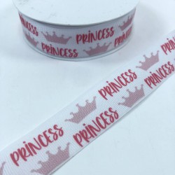 Pembe Kraliçe Desenli Grogren Kurdele-KDL-1111