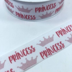 Pembe Kraliçe Desenli Grogren Kurdele-KDL-1111