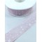 Açık Pembe Gri Yıldız Desenli Tafta Kurdele-KDL-1131