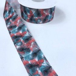 Renkli Tüy Desenli Grogren Kurdele En 4 Cm-KDL-1140