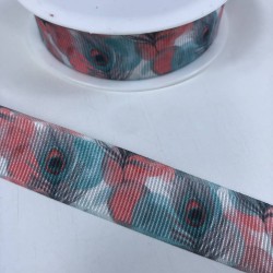 Renkli Tüy Desenli Grogren Kurdele En 2,5 Cm-KDL-1144