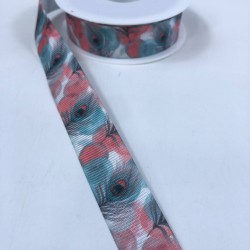 Renkli Tüy Desenli Grogren Kurdele En 2,5 Cm-KDL-1144