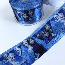 Anna Elsa Figürlü Saten Kurdele En 6 Cm-KDL-1153