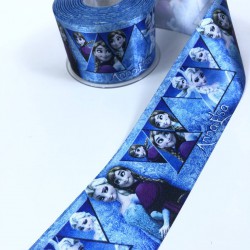 Anna Elsa Figürlü Saten Kurdele En 6 Cm-KDL-1153