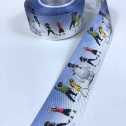 Buz Devri Desenli Grogren Kurdele En 4 Cm-KDL-1163