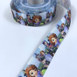 Renkli Prenses Figürlü Grogren Kurdele-KDL-1169