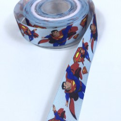 Süperman Desenli Grogren Kurdele-KDL-1173