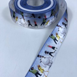 Buz Devri Figürlü Saten Kurdele En 2,5 Cm-KDL-1179