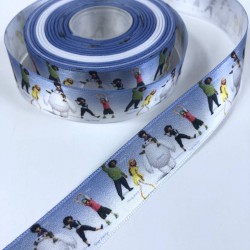 Buz Devri Figürlü Saten Kurdele En 2,5 Cm-KDL-1179