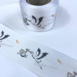 Hoşgeldin Bebek Yazılı Grogren Kurdele En 4 Cm-KDL-1185