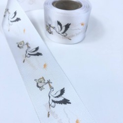 Hoşgeldin Bebek Yazılı Grogren Kurdele En 4 Cm-KDL-1185