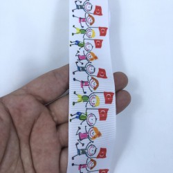 Bayraklı Çocuklar 23 Nisan Grogren Kurdele-KDL-1189