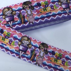 Back To School Desenli Grogren Kurdele-KDL-1218