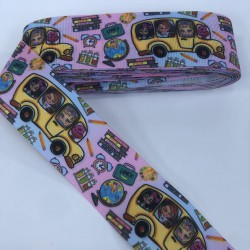 Okul Servisi Desenli Grogren Kurdele-KDL-1219