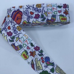 Okul Çantası Desenli Grogren Kurdele-KDL-1221