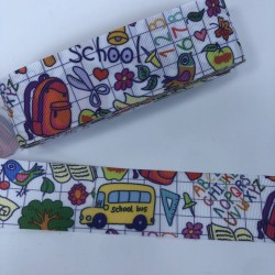 Okul Çantası Desenli Grogren Kurdele-KDL-1221