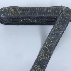 Antrasit Gold Simli Party Kurdele-KDL-1228