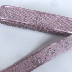 Pudra Gümüş Simli Party Kurdele-KDL-1232