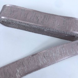 Pudra Gümüş Simli Party Kurdele-KDL-1236