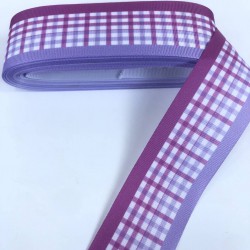 Mor Lila Kare Desenli Grogren Kurdele-KDL-1243