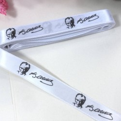 Atatürk İmzalı Saten Kurdele 2 Cm 1 Metre-KDL-1256