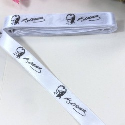 Atatürk İmzalı Saten Kurdele 2 Cm 1 Metre-KDL-1256