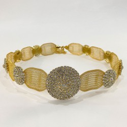 Gold Hasırlı Yöresel Taşlı Arnavut Kemeri-KEMER-10